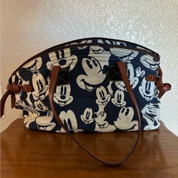 Vintage Dooney & Bourke Disney Mickey Mouse Print Handbag - Picture 6 of 7